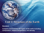 Unit 1: Structure of the Earth