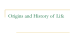 Origins and History of Life