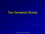 The Terrestrial Worlds