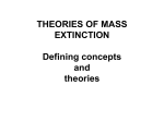 TEORIES OF MASS EXTINCTION