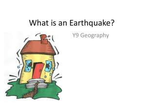 What is an Earthquake? - Live it, breathe it, love GEOGRAPHY