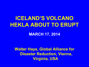 ICELAND`S VOLCANO HEKLA ABOUT TO ERUPT