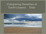 Comparing Densities of Earth`s Layers