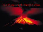 Fast Changes to the Earth`s Surface