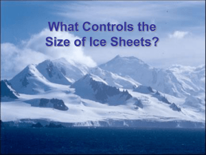 Insolation Control of Ice Sheets