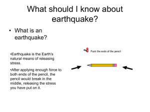 Introductory Presentation on Earthquakes