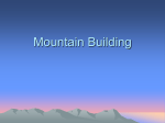 Mountain Building