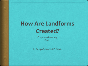 Landforms Produced by Water