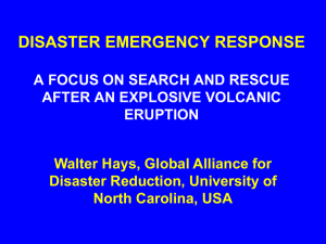 DISASTER EMERGENCY RESPONSE. Part VI.