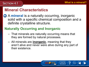 What is a mineral?