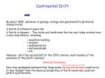 Development of Plate Tectonics