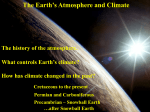 The Earth`s atmosphere and climate.