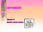 Earth`s Seismicity