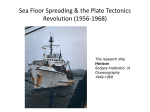 Sea Floor Spreading – 1956-1963