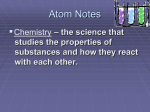 Atom Notes