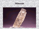 Minerals of the Earth`s Crust