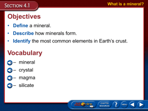 What is a mineral?