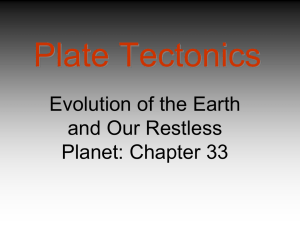 Chapter 33 Plate Tectonics