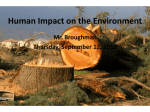 Human Impact on the Environment