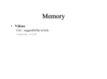 Memory - Villanova University