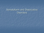 Dissociative Disorders - Weber State University