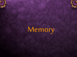 Memory - DHS First Floor