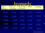 Jeopardy - TeacherWeb