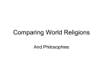 Comparing World Religions - Townsend Harris High School