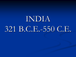 INDIA 321 B.C.E.