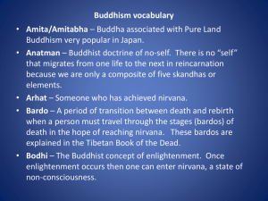 Buddhism vocabulary - Trinity Evangelical Free Church