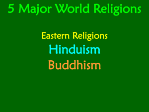 5 Major World Religions Hinduism