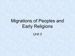 Migrations of Peoples and Early Religions