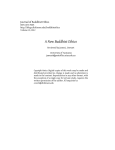 A New Buddhist Ethics Journal of Buddhist Ethics