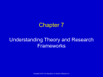Chapter 5 Understanding Theory & Research Frameworks