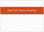 Math 251 Section 001