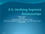 2-5: Verifying Segment Relationships