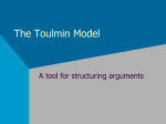 Toulmin Model PPT