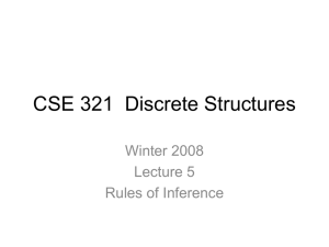 CSE 321, Discrete Structures