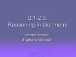 2.1-2.3: Reasoning in Geometry