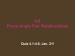 4.6 Prove Angle Pair Relationships