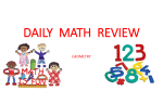 DAILY MATH REVIEW - TEACHEZ