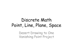 Discrete Math Point, Line, Plane, Space