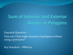 Sum of Interior and Exterior Angles in Polygons