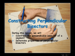 Constructing Perpendicular Bisectors