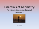 Essentials of Geometry: An Introduction to the Basics of