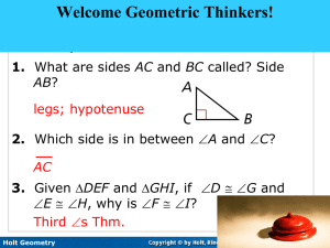 Holt Geometry 4-5