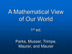A Mathematical View of Our World
