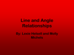 Line and Angle Relationships