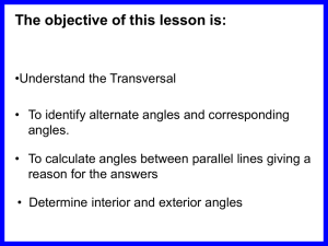 Interior and Exterior Angles