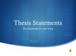 Thesis Statements